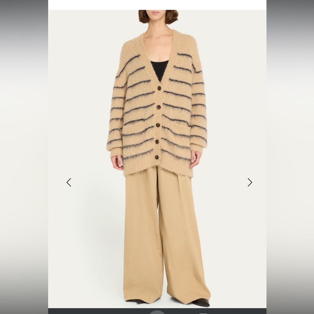A.L.C. Cody Stripe Fuzzy Cardigan $495